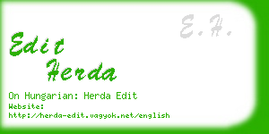edit herda business card